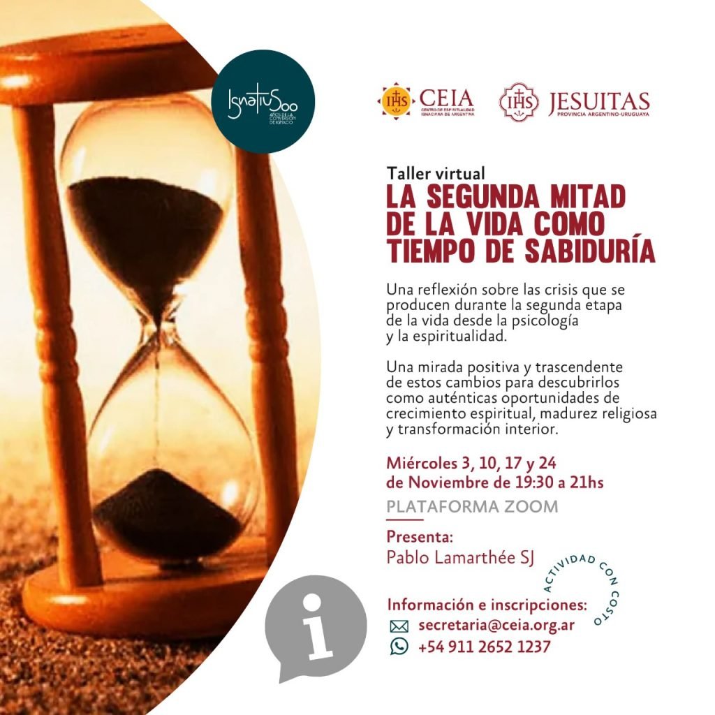 La segunda mitad de la vida como tiempo de sabiduría – CEIA | Centro de  Espiritualidad Ignaciana de Argentina