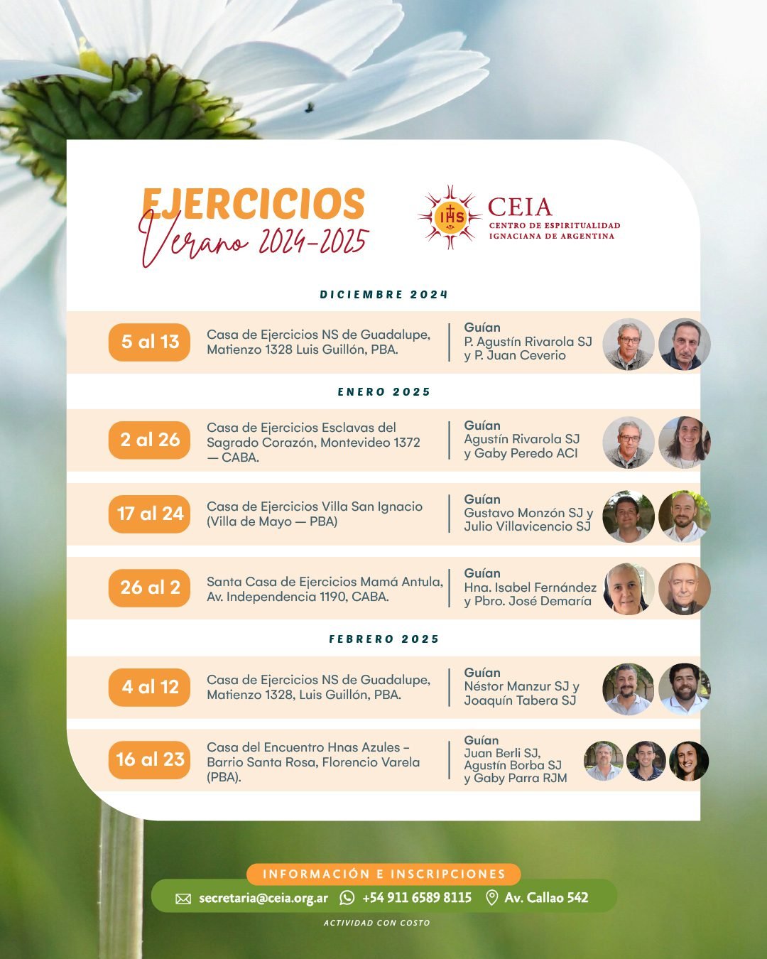 Ejercicios Espirituales Verano 2024 - 2025